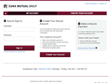 Tablet Screenshot of eservice.cunamutual.com